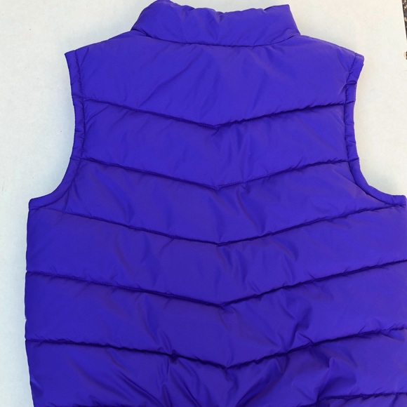 CONVERSE girls puffer PURPLE VEST medium 10/12 EUC - Picture 9 of 9